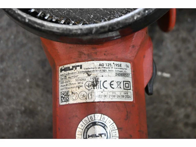 Hilti ag125-19se haakse slijpmachine - afbeelding 3 van  3