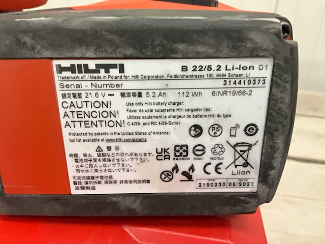 Hilti sf 6h-a22 boormachine - afbeelding 8 van  9