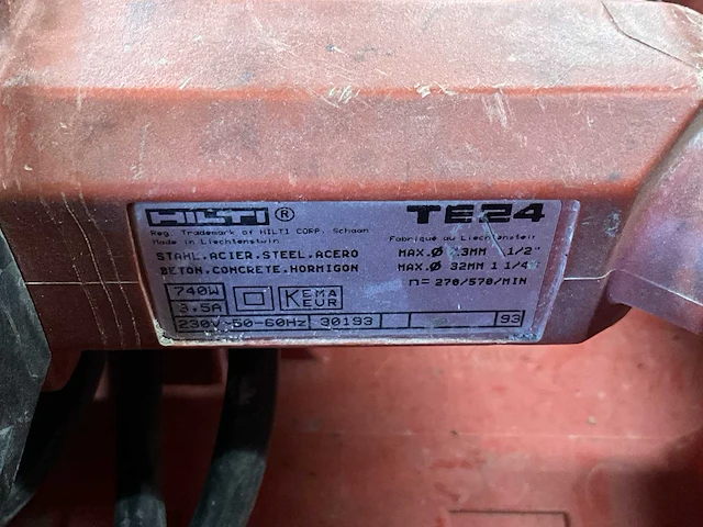 Hilti te 24 boormachine - afbeelding 5 van  6