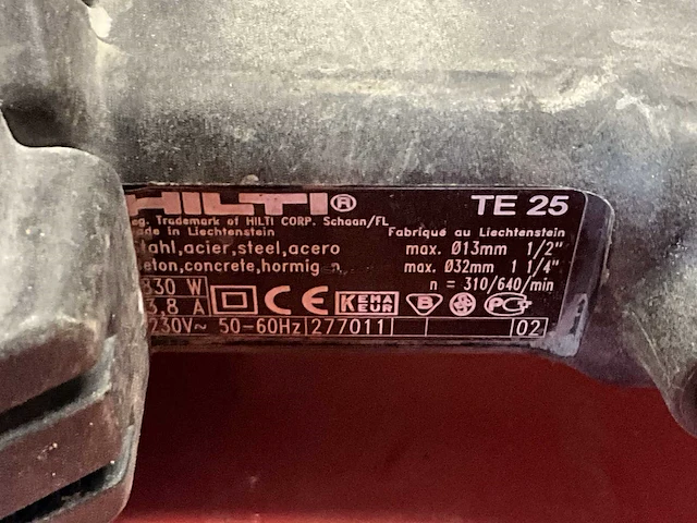 Hilti te 25 boormachine - afbeelding 5 van  6