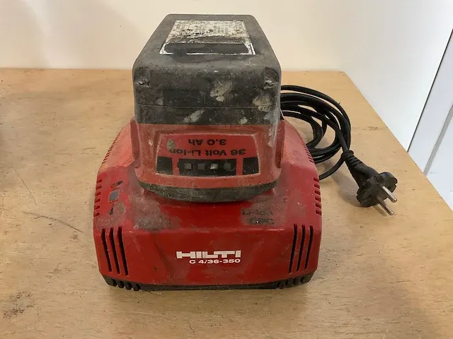 Hilti te 6 boormachine + accu + oplader - afbeelding 4 van  4
