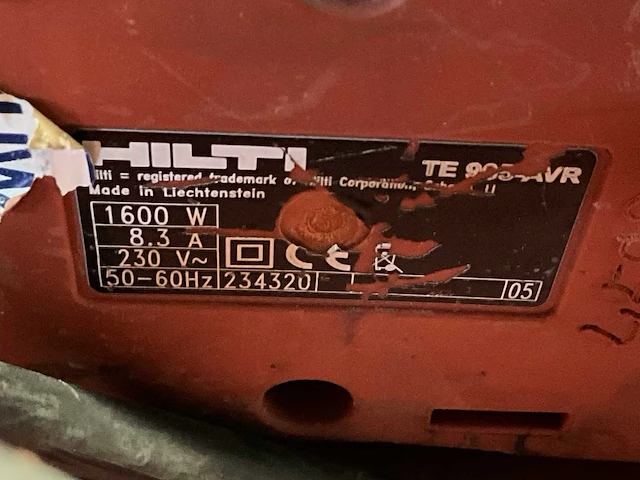 Hilti te 905-avr breekhamer - afbeelding 5 van  6