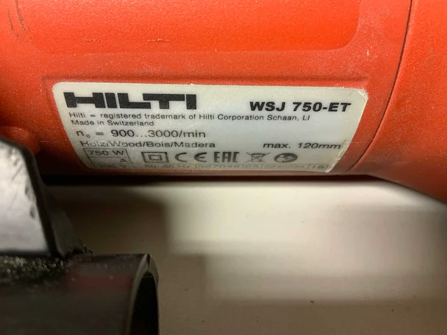 Hilti wsj 750-et decoupeerzaag - afbeelding 4 van  7