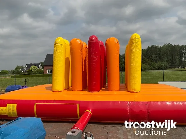 Hindernisbaan pilaren springkussen - afbeelding 6 van  9
