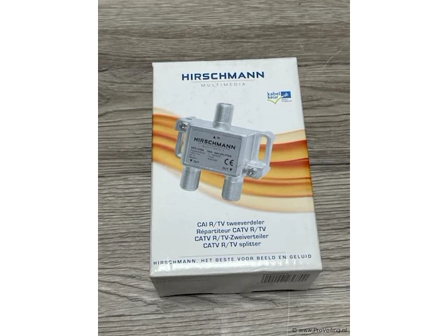 Hirschmann catv r/tv splitter - afbeelding 1 van  3