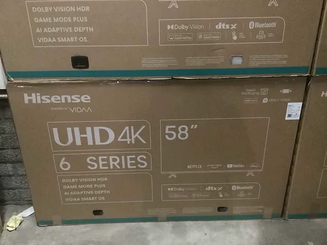 Hisense - 58inch - televisie (4x) - afbeelding 6 van  12