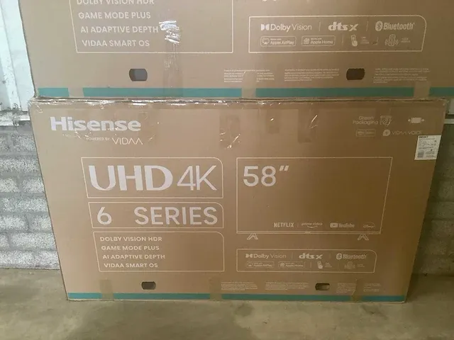Hisense - 58inch 6series - televisie (2x) - afbeelding 6 van  10