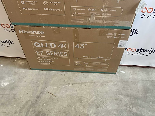 Hisense 43 inch qled televisie (2x) - afbeelding 4 van  9