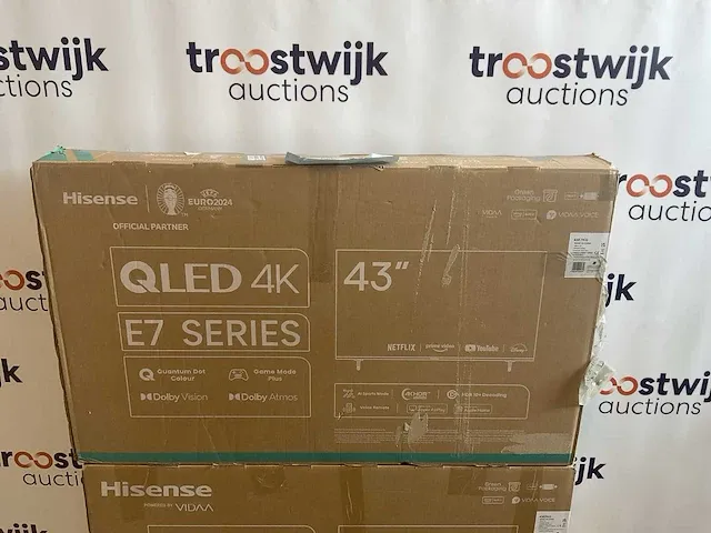 Hisense 43 inch qled televisie (2x) - afbeelding 2 van  9
