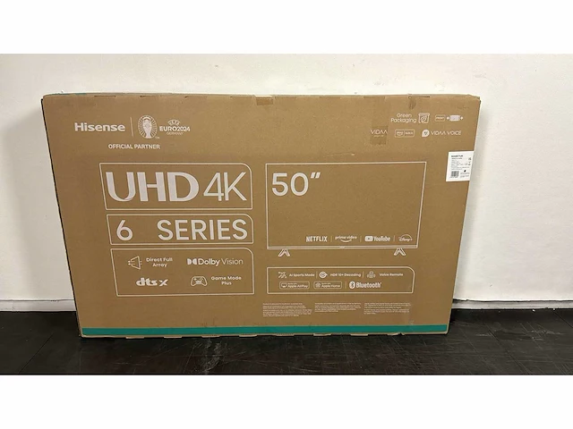Hisense 50a6ktuk 50" smart 4k ultra hd hdr led tv - afbeelding 2 van  2