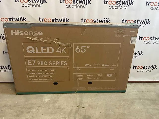 Hisense 65 inch qled 4k televisie - afbeelding 1 van  7