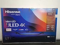Hisense 65u7kqtuk 4k ultra hd hdr mini-led tv 65 inch - afbeelding 2 van  2