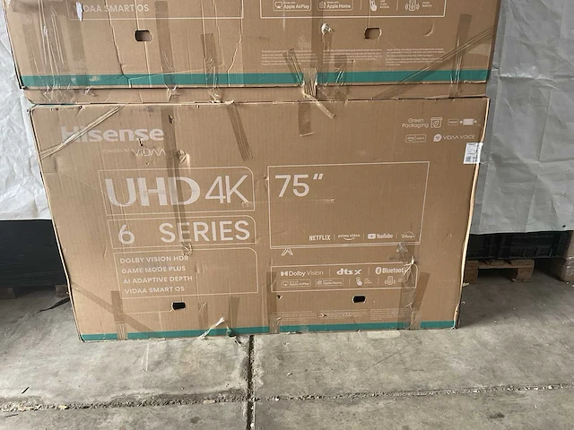 Hisense 75 inch televisie (2x) - afbeelding 2 van  9