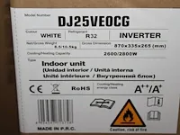 Hisense aircoproducten w.o. vier indoor units, outdoor unit en diverse losse producten. compleetheid onbekend - afbeelding 2 van  4