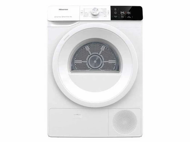 Hisense dhge901 wasdroger vrijstaand voorbelading 9 kg a++ wit - afbeelding 1 van  14