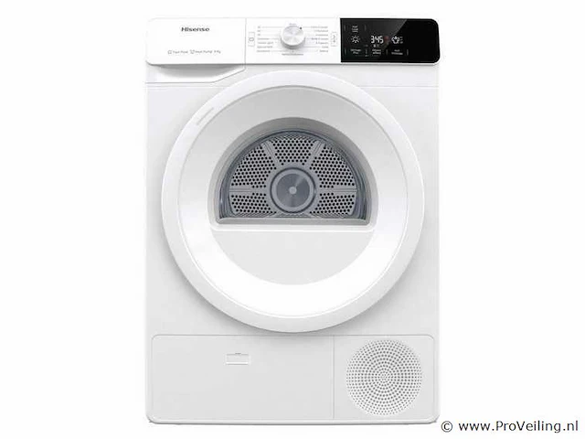 Hisense dhge901 wasdroger vrijstaand voorbelading 9 kg a++ wit - afbeelding 1 van  10
