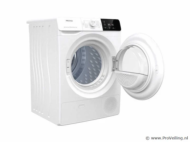 Hisense dhge901 wasdroger vrijstaand voorbelading 9 kg a++ wit - afbeelding 6 van  10
