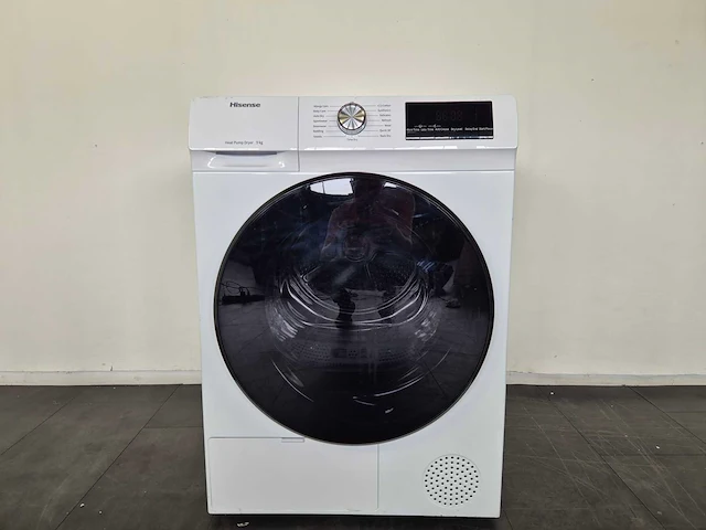 Hisense dhqa902u wasdroger vrijstaand voorbelading 9 kg a++ wit - afbeelding 4 van  11