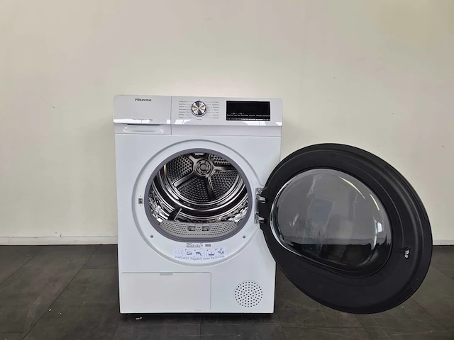 Hisense dhqa902u wasdroger vrijstaand voorbelading 9 kg a++ wit - afbeelding 5 van  11