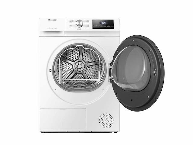 Hisense dhqa902u wasdroger vrijstaand voorbelading 9 kg a++ wit - afbeelding 11 van  11