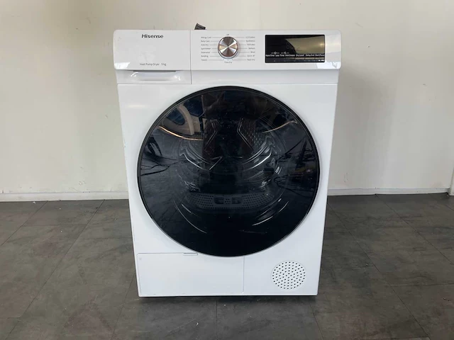 Hisense dhqa902u wasdroger vrijstaand voorbelading 9 kg a++ wit - afbeelding 1 van  4