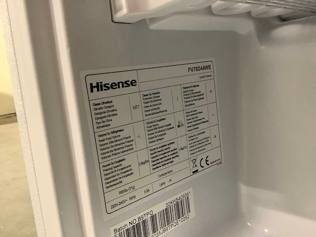 Hisense fv78d4awe vriezer - afbeelding 4 van  6