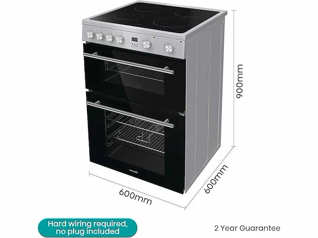 Hisense hde3211bxuk keramisch fornuis roestvrijstaal a - afbeelding 2 van  7