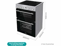 Hisense hde3211bxuk keramisch fornuis roestvrijstaal a - afbeelding 2 van  7