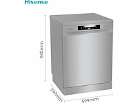 Hisense hs642d90xuk vaatwasser vrijstaand 14 couverts d - afbeelding 3 van  9