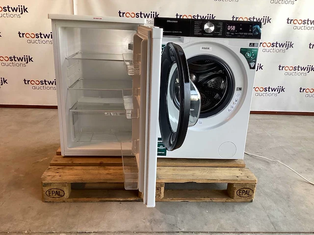 Hisense, inventum koelkast wf3s8043bw3blx, kk501 wasmachine (2x) - afbeelding 2 van  8