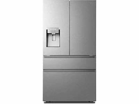 Hisense rf728n4sase, multi-deur koelkast-vriezer met niet-aangesloten water- en ijsmaker, energieklasse e, roestvrij staal - afbeelding 2 van  7