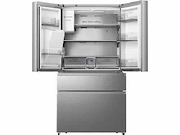 Hisense rf728n4sase, multi-deur koelkast-vriezer met niet-aangesloten water- en ijsmaker, energieklasse e, roestvrij staal - afbeelding 3 van  7