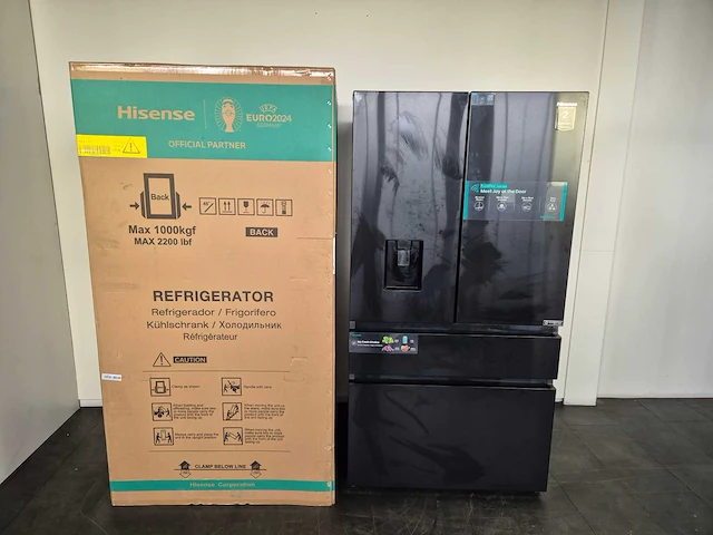 Hisense rf749n4swfe amerikaanse koelkast vrijstaand 579 l e zwart - afbeelding 3 van  10