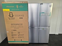 Hisense rq758n4sase amerikaanse koelkast vrijstaand 609 l e roestvrijstaal - afbeelding 1 van  4