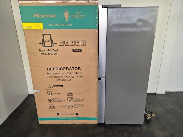 Hisense rq758n4sase amerikaanse koelkast vrijstaand 609 l e roestvrijstaal - afbeelding 3 van  4