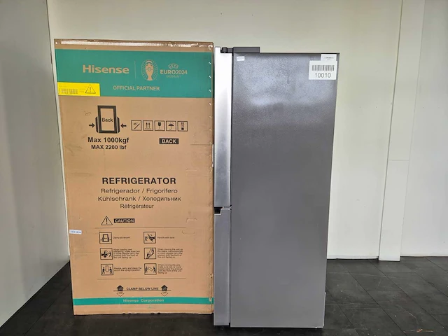 Hisense rq760n4aif amerikaanse koelkast vrijstaand 540 l f roestvrijstaal - afbeelding 1 van  11
