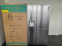 Hisense rs818n4iie amerikaanse koelkast vrijstaand 632 l e roestvrijstaal - afbeelding 1 van  4