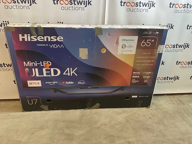 Hisense uled 65 inch televisie - afbeelding 1 van  8