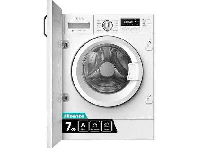 Hisense wf3m741bwi wasmachine voorbelading 7 kg 1400 rpm wit - afbeelding 1 van  5