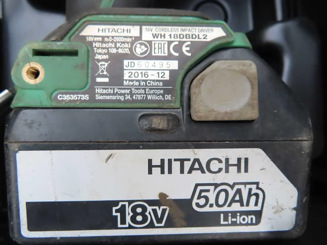 Hitachi - accu gereedschap (4x) - afbeelding 4 van  9