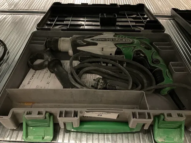 Hitachi - boorhamer dh 24pb3 met koffer - afbeelding 1 van  2