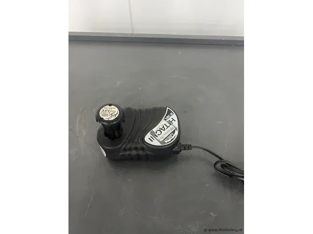 Hitachi acculader type 4c3sfl incl. accu 3,6v li-ion - afbeelding 3 van  3
