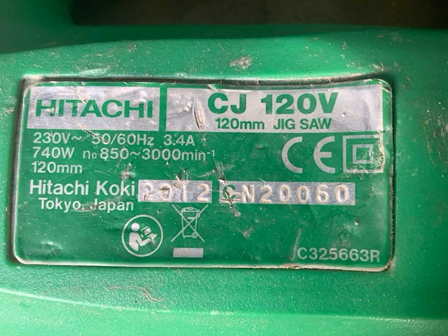 Hitachi cj120v decoupeerzaag - afbeelding 3 van  4
