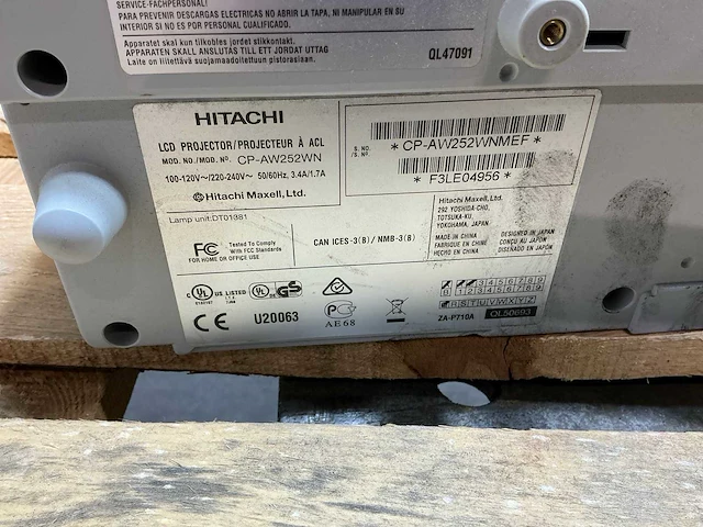 Hitachi cp-aw252wnmef beamer - afbeelding 9 van  9