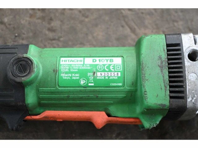 Hitachi d10yb haakse boor- slijpmachine - afbeelding 3 van  3