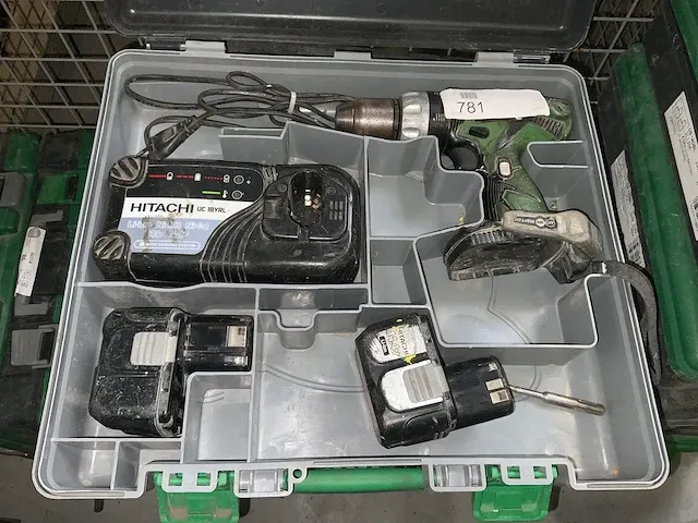 Hitachi ds 14dl schroefboormachine - afbeelding 1 van  3