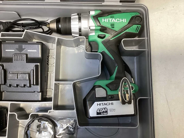 Hitachi ds 18dsdl boormachine set (2x) - afbeelding 3 van  8