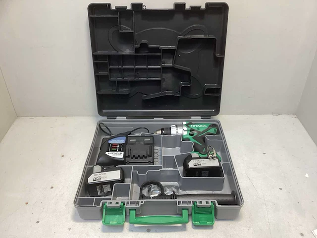 Hitachi ds 18dsdl boormachine set (2x) - afbeelding 1 van  8