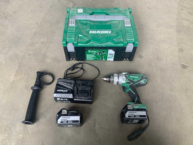 Hitachi ds 18dsdl schroefboormachine - afbeelding 1 van  8