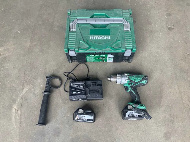 Hitachi ds 18dsdl schroefboormachine - afbeelding 1 van  8